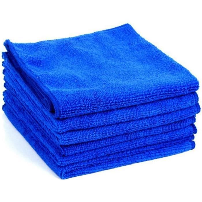 Lot de 4 serviettes de voiture en microfibre chiffons de