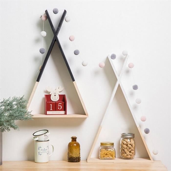 Lot De 2 Etagere Tipi En Bois Etagere De Rangement Chambre Enfant