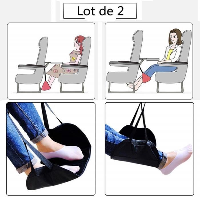 Repose Pieds Paire Reglable Portable Hamac Du Sang Oreillers De Pieds Pour Detendre Pieds Accessoire Bureau Maison Voiture Avion Soulager Vos Pieds En Voyage Sejour Noir Repose Pieds Bureau Dwteam In