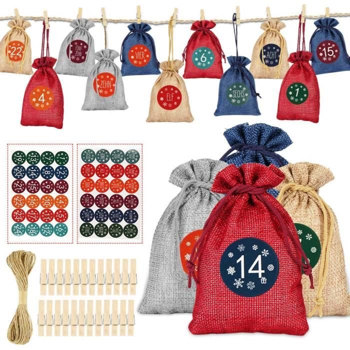 Calendrier De L Avent Kit D Artisanat Diy Sachets En Jute Pour Calendrier De L Avent A Remplir Sacs Cadeau Avec Etiquettes Numero Achat Vente Calendrier De L Avent Soldes Sur Cdiscount Des Calendrier De L Avent Kit D Artisanat Diy Sachets En Jute Pour Calendrier De L Avent A Remplir Sacs Cadeau Avec Etiquettes Numero Achat Vente Calendrier De L Avent Soldes Sur Cdiscount Des