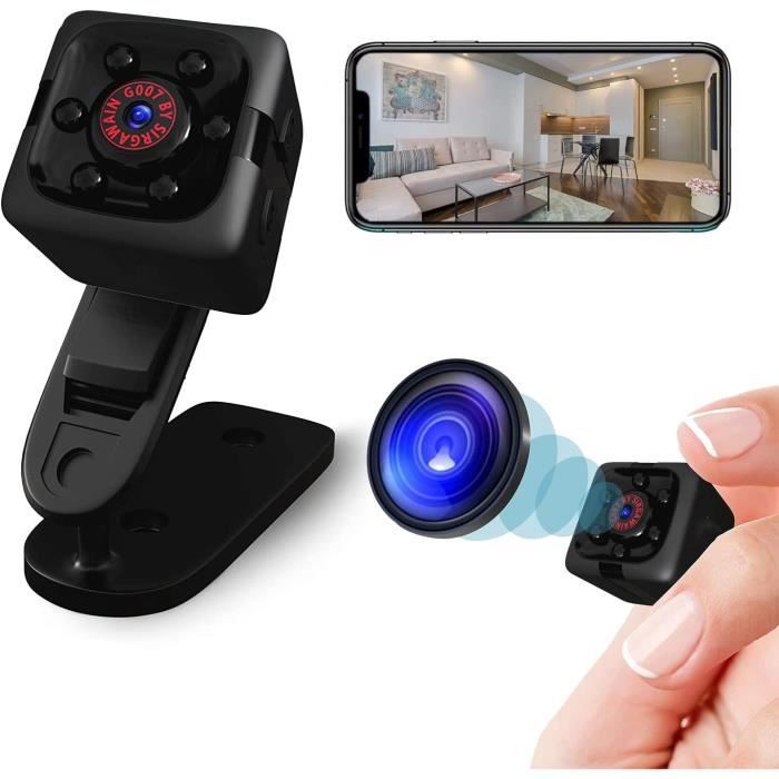 Mini Caméra Espion Intérieur 1080p Wifi Sans Fil Surveillance Bébé