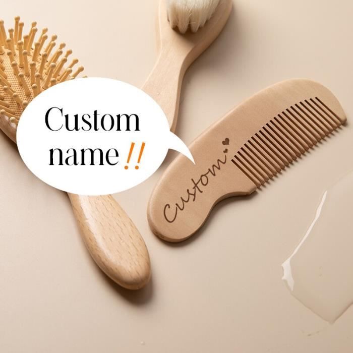 Brosse En Bois Pour Bebe Soins Pour Nouveau Ne En Laine Naturelle Pure Sans Bpa Logo Personnalise Tete De Peigne 1ed3ebd Cdiscount Puericulture Eveil Bebe