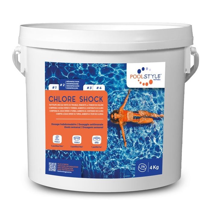 Chlore choc en pastille - POOLSTYLE - PSL-500-0004