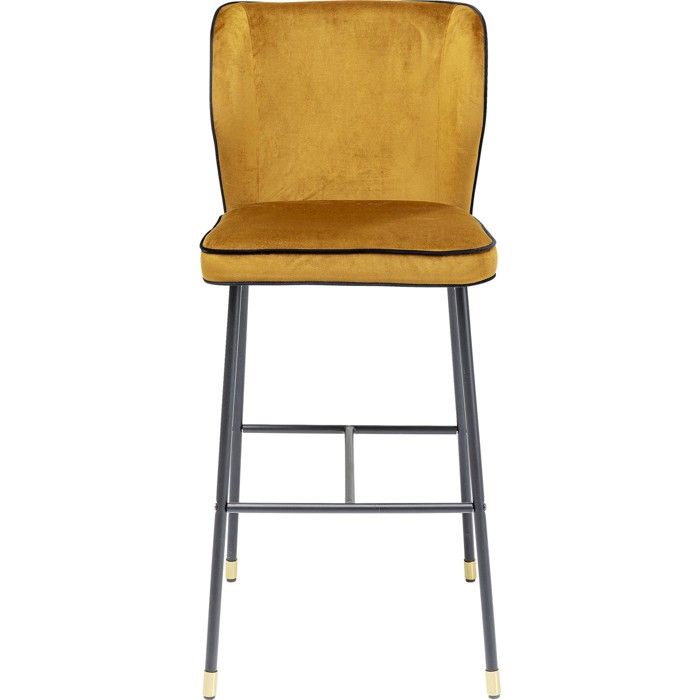 Tabouret de bar Irina velours ocre Kare Design Tabouret de bar Irina velours ocre Kare Design