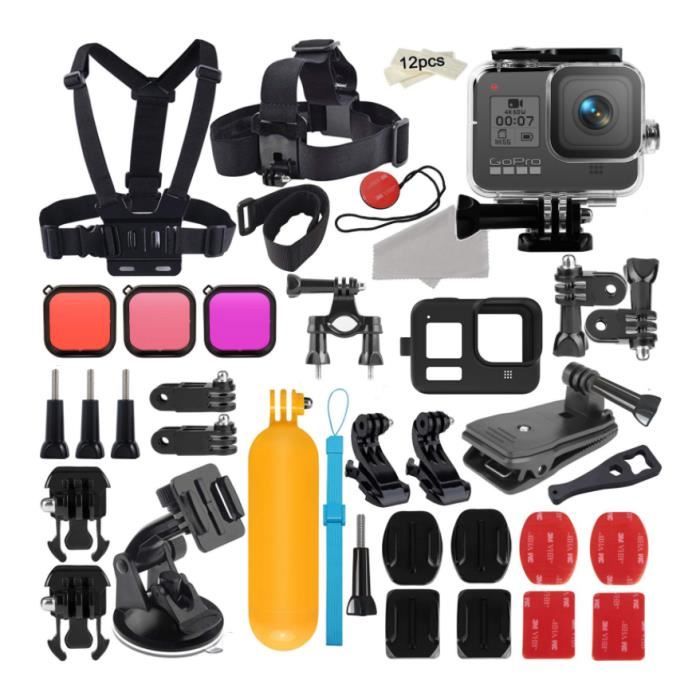 42 en 1 Kit d'accessoires pour GoPro HERO 10 9 Black Boîtier Etanche  Filtres Plongée Boîtier Protection Silicone Kit etc - Cdiscount Appareil  Photo