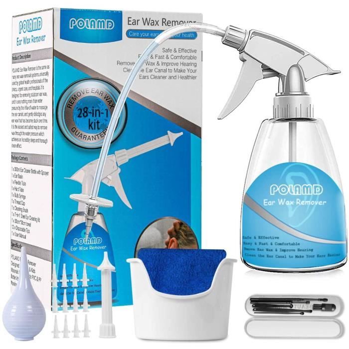 Acheter Kit de nettoyage des oreilles, outil d'élimination du cérumen,  seringue de lavage à l'eau, ampoule à presser, nettoyeur d'oreilles pour  adultes