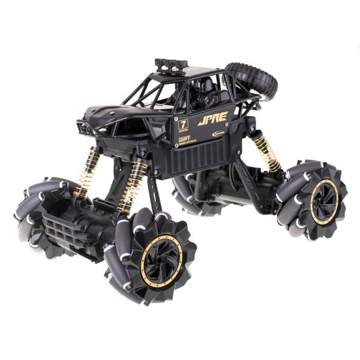 Voiture t?�l?�command?�e - RC Drift Rock Crawler - 1:14 - Noir - Vitesse 20km/h - Port?�e 50m 