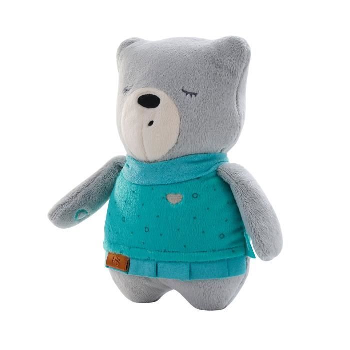 Nounours Aide Au Sommeil Myhummy Lily Gris Clair Doudou Avec Bruits Blancs Endormissement Bebe Cdiscount Puericulture Eveil Bebe