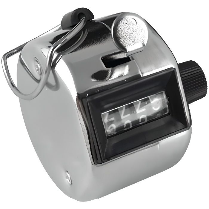 Compteur Manuel Mécanique 4 Chiffres KILDOWS - Clicker Pour Compter Jusqu'à 9999, Anneau Doigt, Pour Golf/comptage Personnes/pas