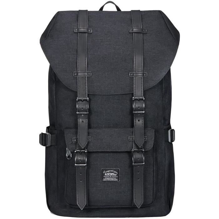 KAUKKO Sac a dos loisir Compartiment pour 15 ordinateur portable 22 Litres Noir A362 Cdiscount Bagagerie Maroquinerie