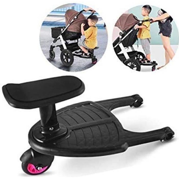 Generic Planche à Roulettes D'enfant Pour Poussette De  Bébé,marchepied-trottinette Confortable Pour Tout-petit Pesant Jusqu'à 25  Kg, PJ3555B