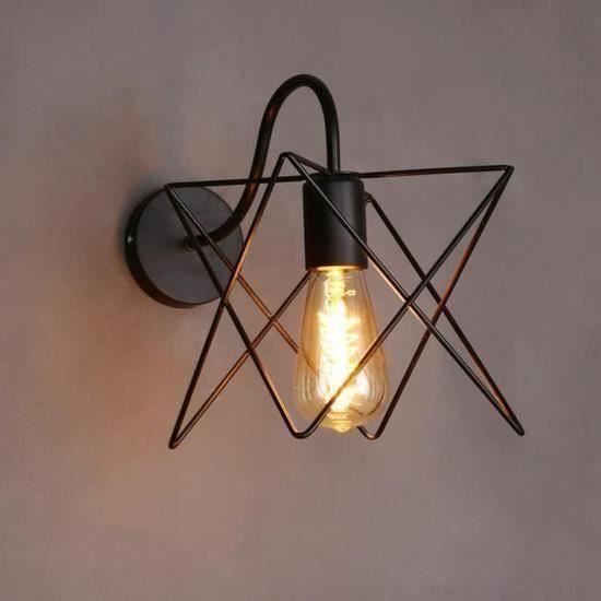 BK Vintage Fer Cage Mur Lampe Rétro Loft Couloir Escaliers Lampe Lumière Salle de Bains Appliques applique murales luminaire 1PCS