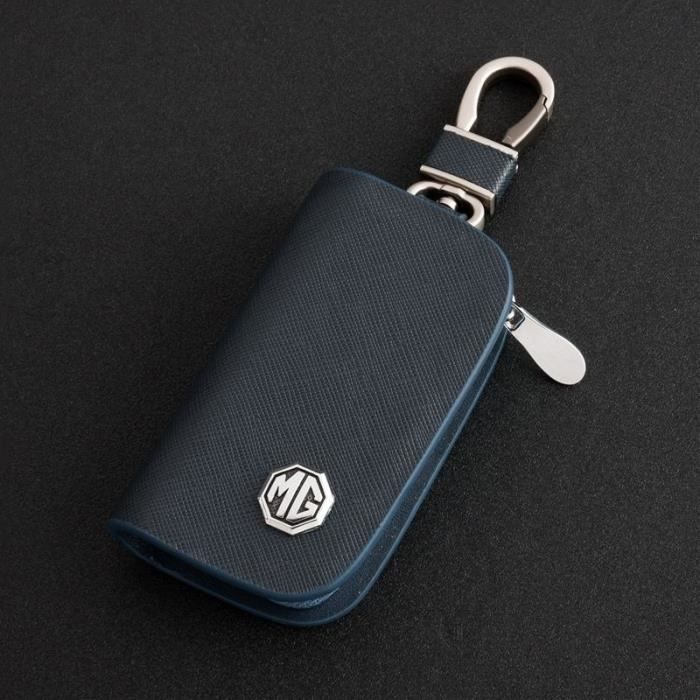 Coque clé,Porte-clés de voiture en cuir pour MG ZS 2021, MG3, MG5, MG6, MG  HS, avec logo MG, housse de clé, - Type Bleu-For MG - Cdiscount Bagagerie -  Maroquinerie