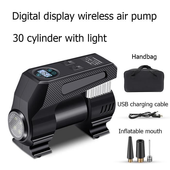 Compresseur D'Air Portable, Gonfleur De Pneu, Pompe À Air Pour Pneus De