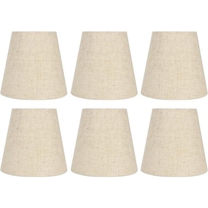 Abatjour en tissu, couleur lin E14 lustre abatjour fournitures de