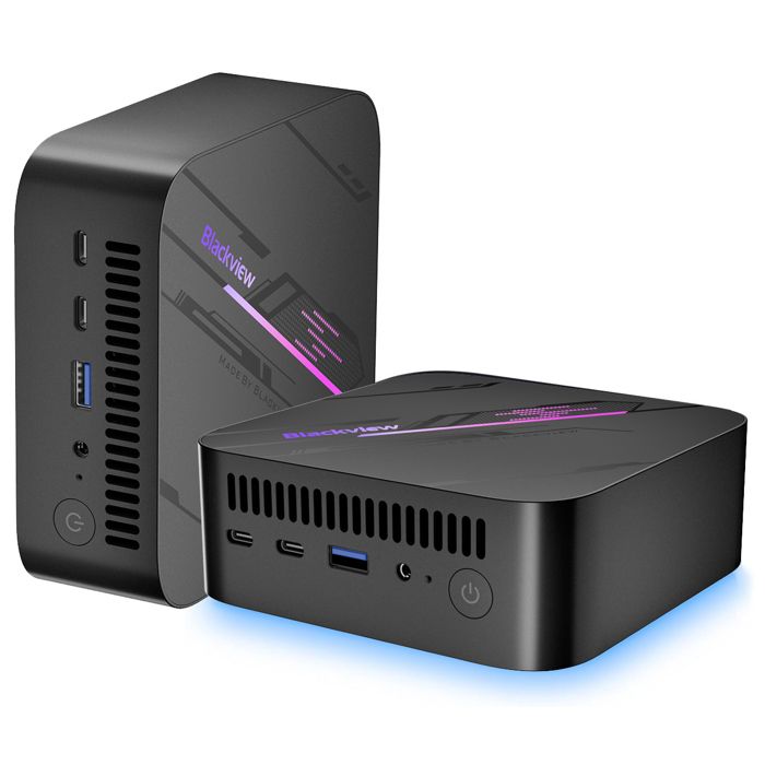 Blackview MP100 – Mini PC – 16Go DDR4 – 512Go SSD – Windows 11 – AMD Ryzen 7 5700U 4.3GHz – 4K UHD – Double WiFi – Gigabit Ethernet