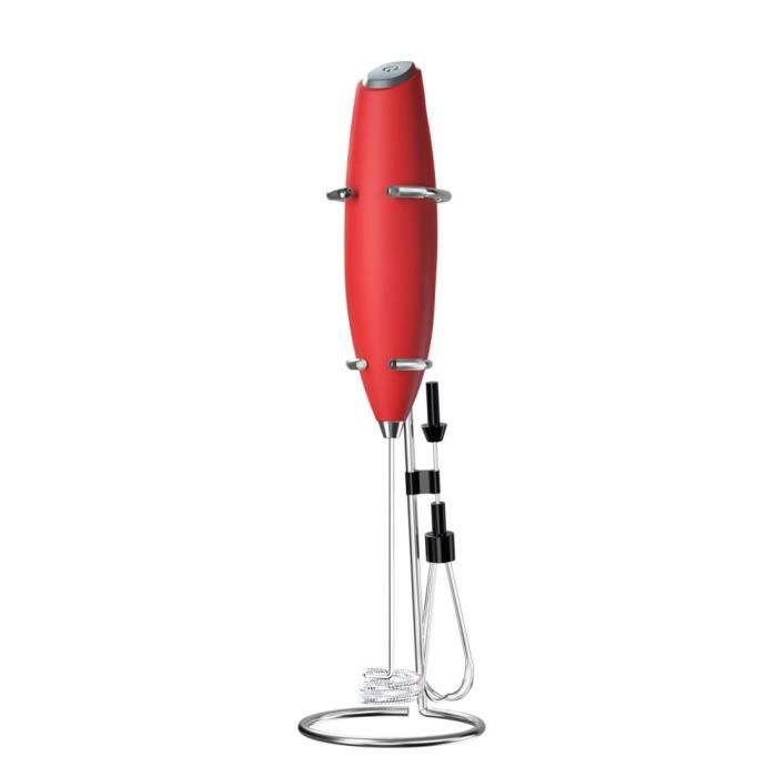 Batteur électrique rouge petit mini-fouet à œufs à main pour la maison Handmixer Rouge (2 5 watts)