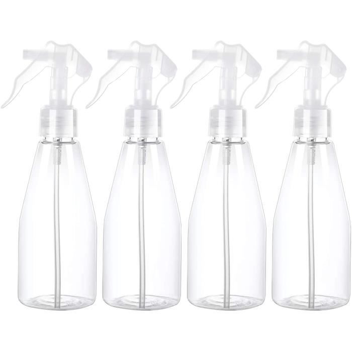 4pack Bouteilles de pulvérisation en plastique pour la solution de  nettoyage, spray étanche