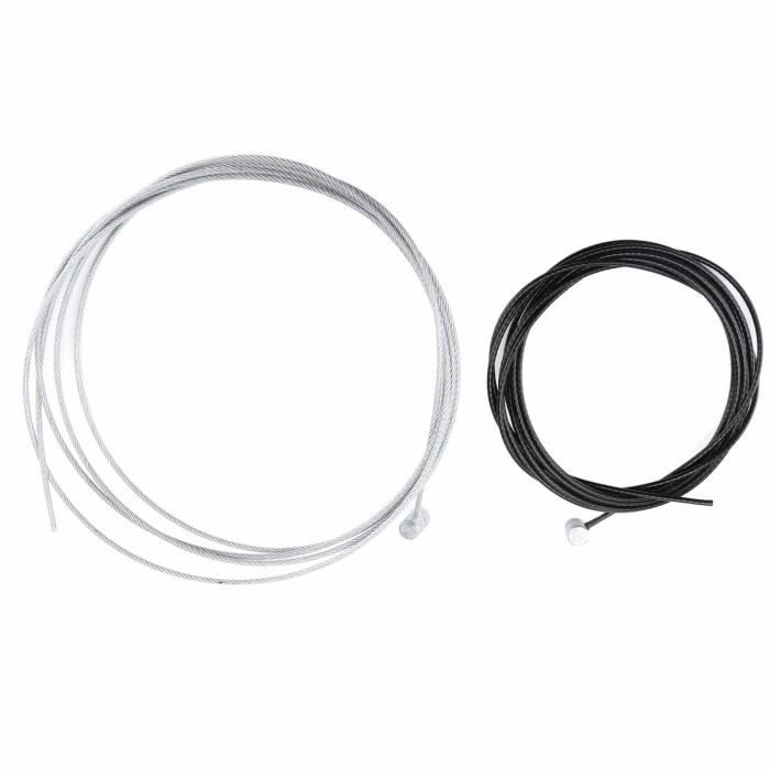 Kit De Réparation Câbles De Frein Et De Vitesse Pour Vélo - Câbles Colorés + Gaines + Embouts - Pour VTT, Vélo Route, Vélo électrique - Facile à Installer (couleur : Blanc) - 4
