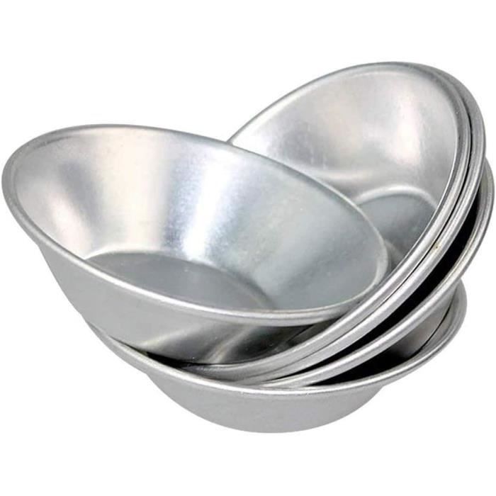 Ancdream Lot De 24 Moules à Tarte En Aluminium - Moules à Egg Tart Et Cupcakes Réutilisables