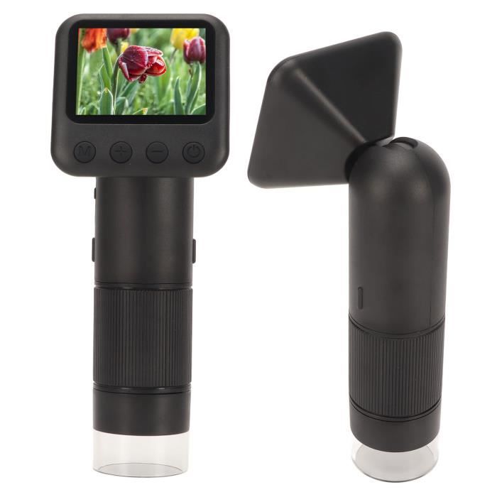 Microscope Numérique Portable 2.0 IPS - 100W 500X - 8 LED - Vidéo Et Photo - Pour Enfants Et Adultes