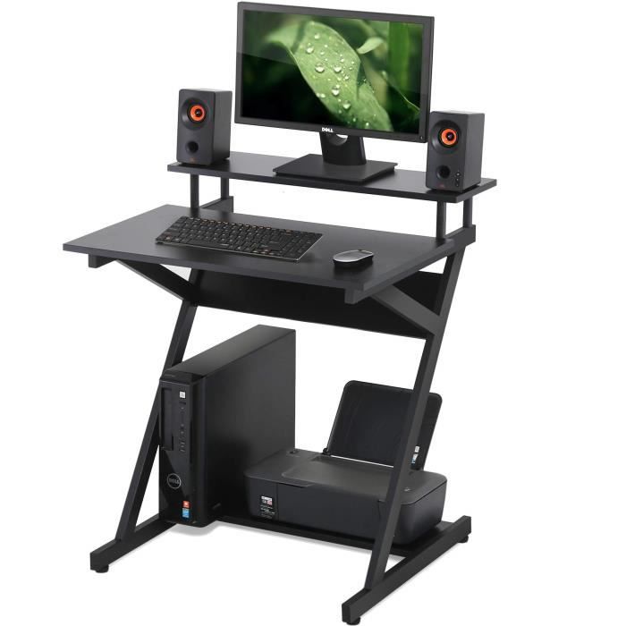fitueyes bureau informatique table d'ordinateur support clavier hauteur réglable pour la maison noir cd307001wb