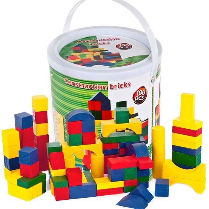 Jeu de construction Baril 100 pièces en bois Enfant 3 ans + - Un jeux des  jouets