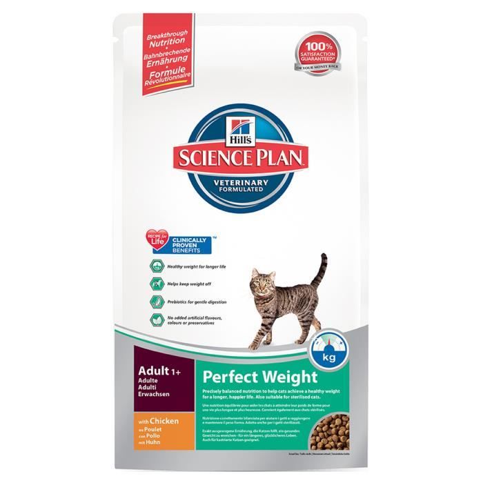 Hill S Science Plan Croquettes Perfect Weight Au Poulet Pour Chat Adulte 8kg Indifferent Cdiscount