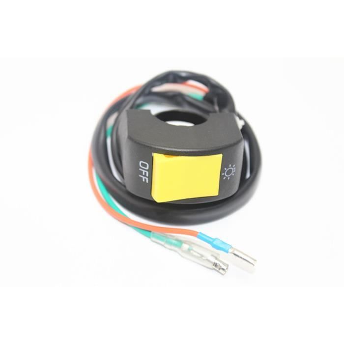 Interrupteur De Projecteur Étanche 25mm Acier - Pour Moto Vélo Guidon Phare