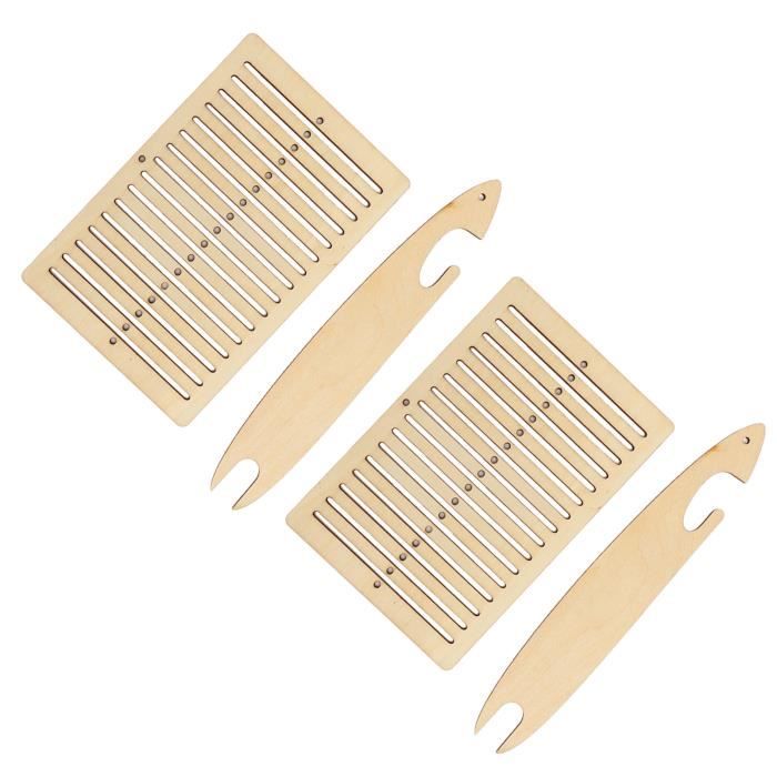 Kit de Métier à Tisser, Métiers à Tisser à Tapisserie en Bois 39 x 25 cm