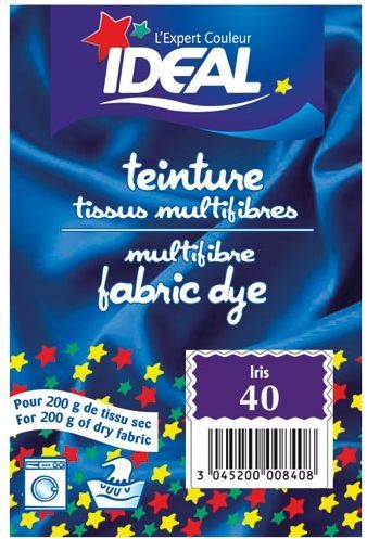 Teinture pour tissu multifibres - 15 g - iris