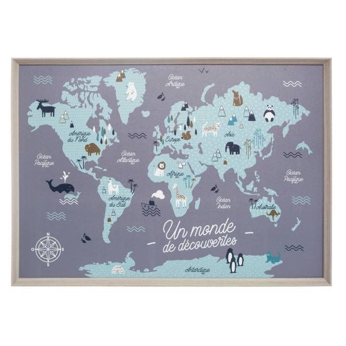 Tableau carte du monde