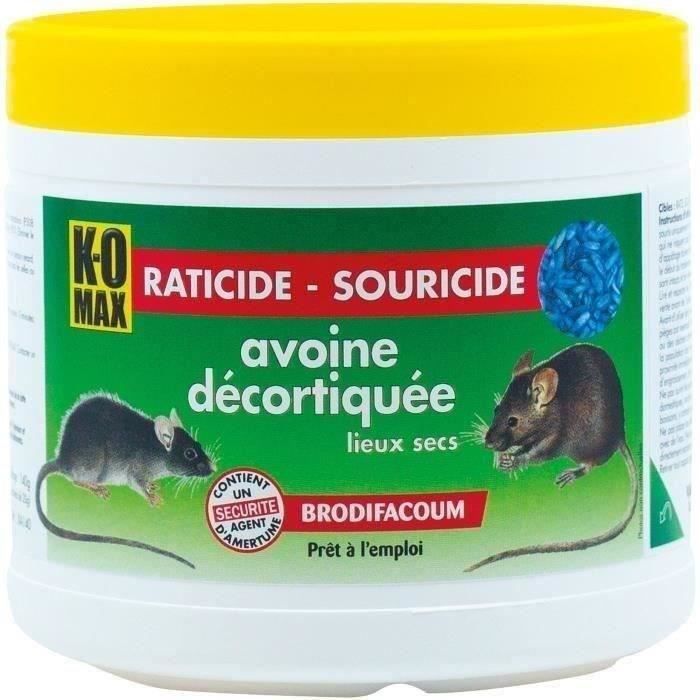 KOMAX Raticide et Souricide - Avoine - 140 g