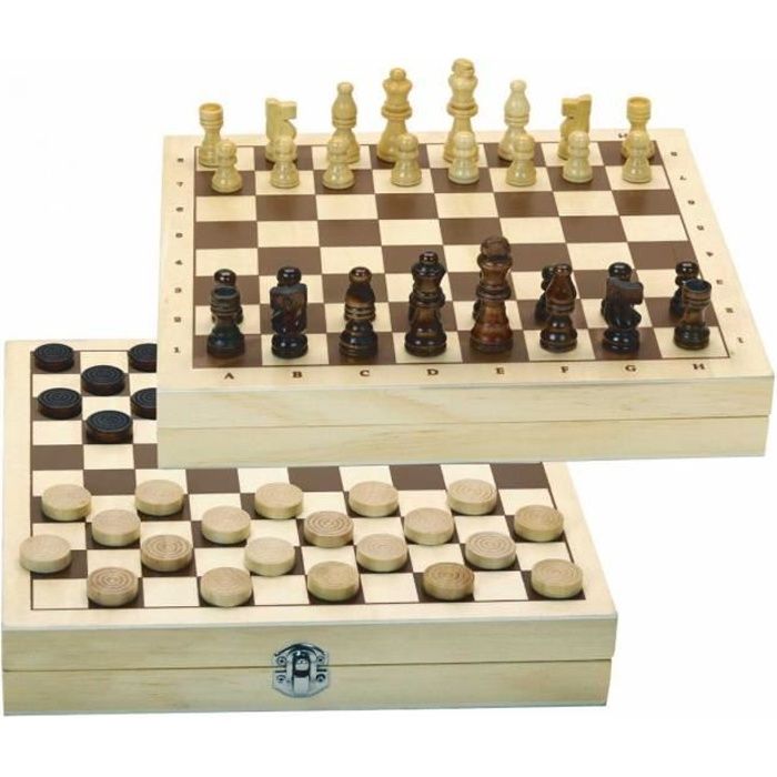 Jeu d'échecs en bois - Chess - Echiquier - Adulte - Noir - Jeu de plateau -  Cdiscount Jeux - Jouets