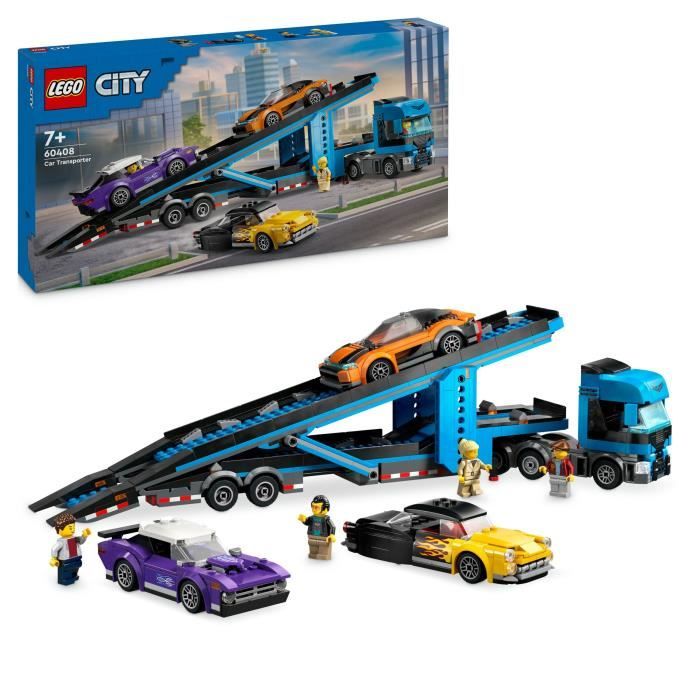Lego City Le Camion De Transport De Voitures De Sport 60408 Lego La Boite