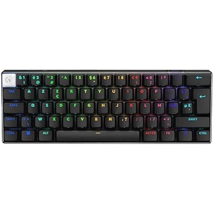Clavier Gaming - LOGITECH G - Pro X 60 Lightspeed - Mécanique TKL 60% - Éclairage RVB LIGHTSYNC - Sans fil
