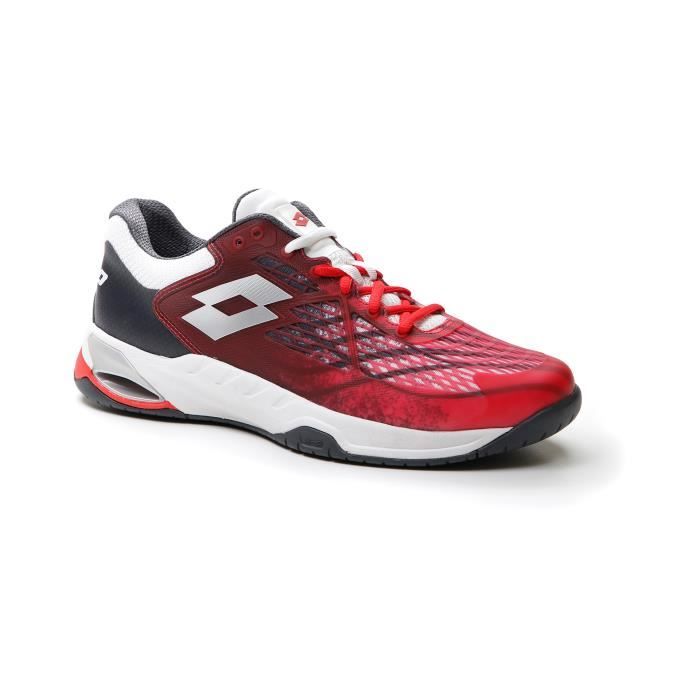 Chaussures De Tennis Lotto Revenge En Cuir - Taille US 10 1/2, Orange/gris/blanc - Vintage Neuf Avec Emballage