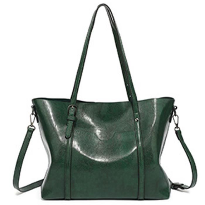 Sac Bandoulière Vintage En Cuir PU - Grande Capacité, Style Unisexe, Neuf Avec étiquettes