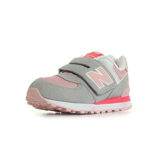 new balance grise et rose fluo