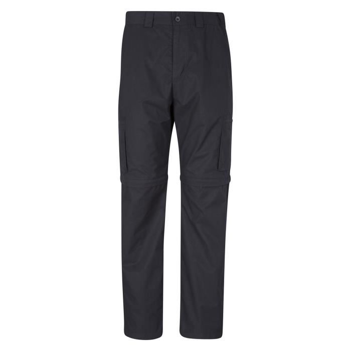 Pantalon De Randonnée Convertible Homme - MT 100 Gris - Gris Carbone, Noir Fum - Forclaz - Décathlon
