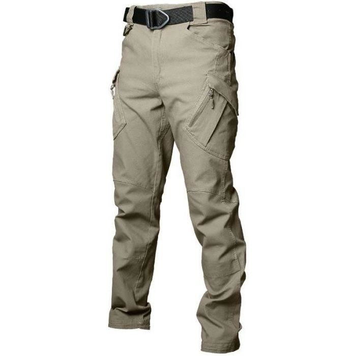 Cargo Pantalon de Travail Homme Battle Extérieur Multi Poches Pantalon