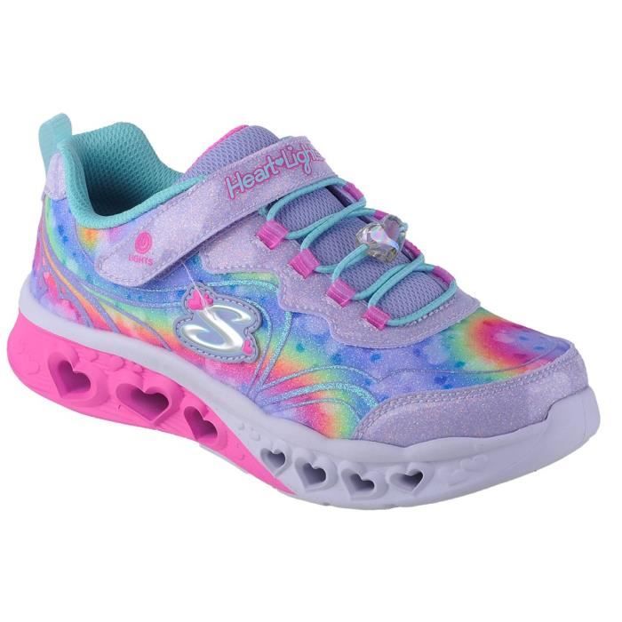 Chaussures de Running Multisport - SKECHERS - Flutter Heart Lights Groovy Swirl - Bleu - Enfant - Heart Lights lumineuses Chaussures de Running Multisport - SKECHERS - Flutter Heart Lights Groovy Swirl - Bleu - Enfant - Heart Lights lumineuses