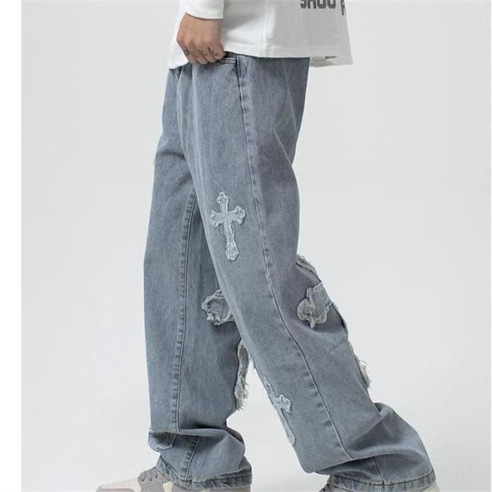 Jeans Baggy Homme Minus Two Pantalon en Denim Jean Hip-Hop Y2K