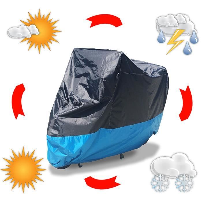 Housse De Protection Pour MotoBache De Moto Imperméable En Polyester