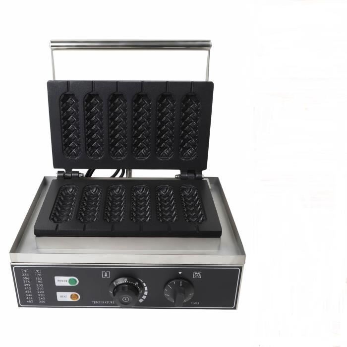 1500W gaufres commerciales fer Hot Dog Rod anti - adhesion Coating gaufres machine