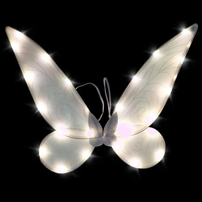 Ailes D'ange Adulte JAKESJANE Ailes De Fée Papillon Lumineuses Pour Filles, Ailes De Fée à