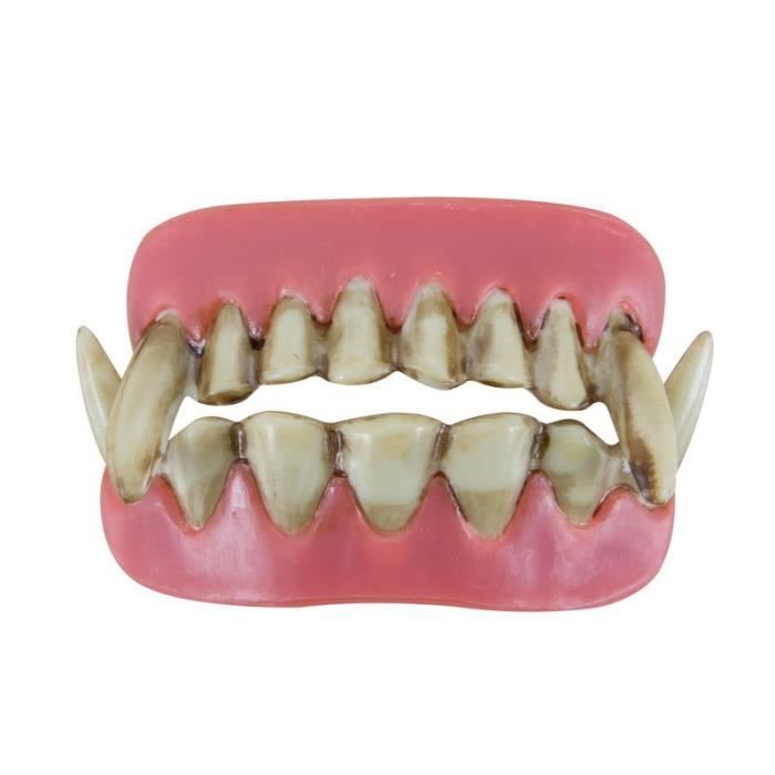 Dentier Avec Appareil Dentaire Argenté - P'TIT CLOWN | Pour Déguisement Halloween, Carnaval