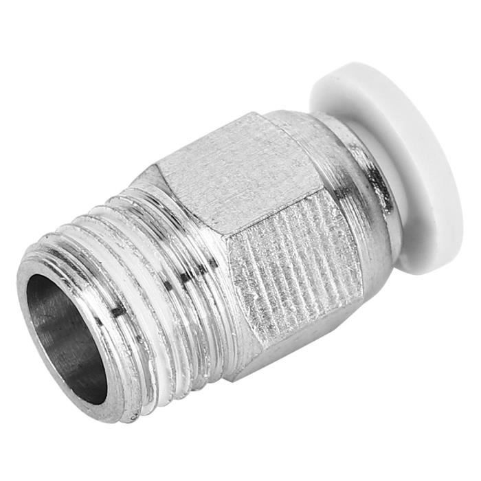 10 Raccords Pneumatiques XINMEIWEN 8 Mm PC8-N3 - Filetage Mâle 3/8" NPT