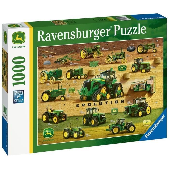Ravensburger - Puzzle 1000 pièces - L'héritage John Deere - Cdiscount Jeux  - Jouets