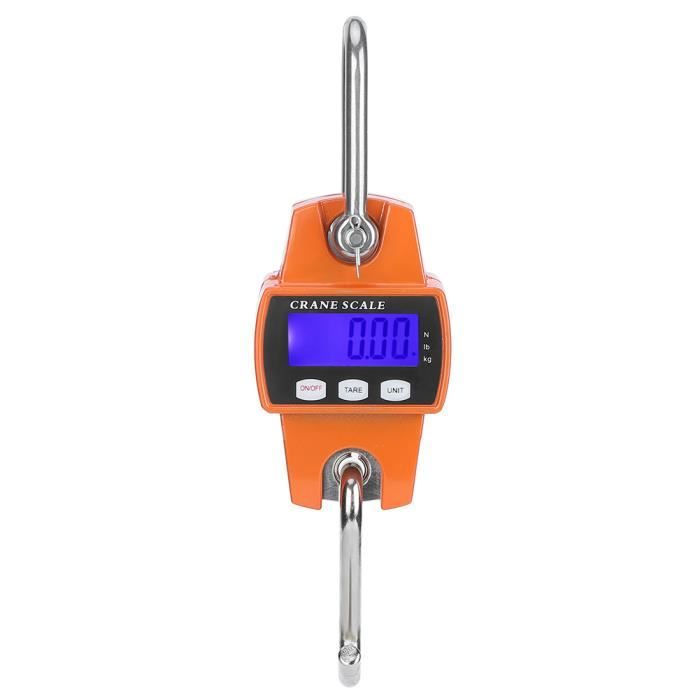 Balance-grue Numérique Portable 300 Lb (136 Kg) - Écran LCD Rétroéclairé, Précision 0.1 Lb